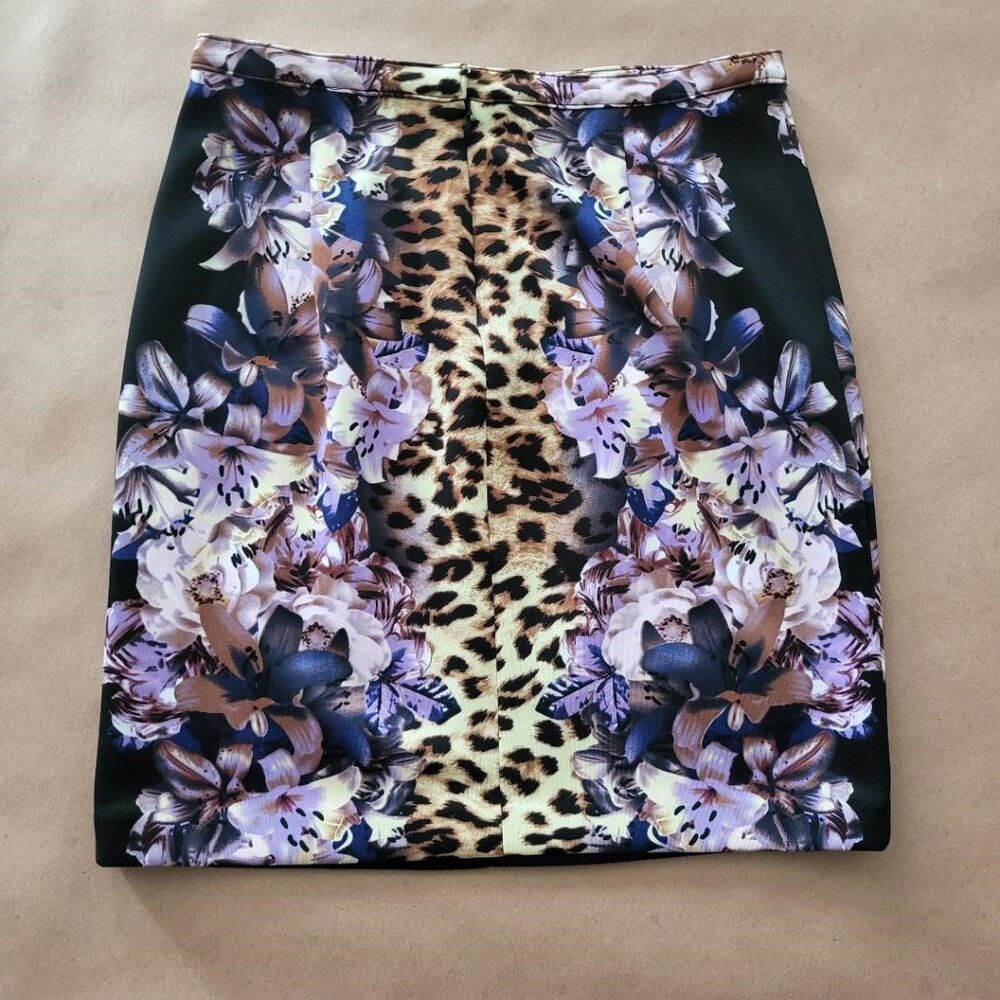 Boston Proper Animal Print Skirt